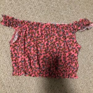 TOPSHOP off the shoulder crop